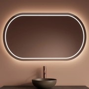 Gliss Design Agon spiegel ovaal 100x70cm met handsensor