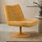 Zuiver Bubba Draaifauteuil Okergeel Retro Design