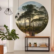 WallArt Behangcirkel Umbrella Pines in Italy 190 cm