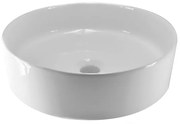 Wiesbaden Link waskom rond 40x12 cm keramiek glans wit 32.3422