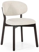 Eleonora Mikky Luxe Eetkamerstoel Walnoot Beige En Stof
