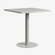 Vierkante Keukentafel 70x70 Cm In Metaal Mizzi Groen – Khaki - Sklum