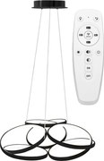 Moderne LED plafondlamp PILOT APP793-CP BLACK FLAT