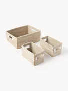 Opbergmanden Aleya van zeegras, set van 3