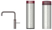 Quooker Fusion Square kokendwaterkraan - draaibare uitloop - PRO3 incl. Cube reservoir - Warm / kokend / bruisend / gefilterd water - Gunmetal 3FSGME-CUBE