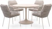 + 10% kassakorting | Diningset SUNS | 4 personen | Tuinset sintered stone | 5-delig | Kees Smit Tuinmeubelen