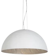 Eettafel / Eetkamer Moderne hanglamp wit met zilver 70cm - Magna Modern E27 rond Binnenverlichting Lamp