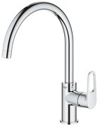 GROHE BauFlow Keukenkraan - hoog - draaibare uitloop - chroom 31538001