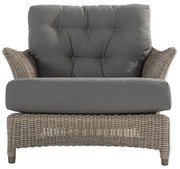 4 Seasons Outdoor Valentine loungestoel pure *showroommodel antraciet weerbestendig