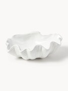 Geglazuurde decoratieve schaal Mar in schelp vorm, B 31 cm