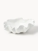 Geglazuurde decoratieve schaal Mar in schelp vorm, B 31 cm