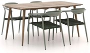 Manifesto Cavone/ROUGH-K 160cm dining tuinset 5-delig stapelbaar