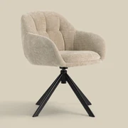 Draaibare Eetkamerstoel Beige