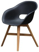 Karlstad dining tuinstoel kunststof zwart