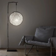 Staande lamp van Tyvek®, metalen voet, Moon