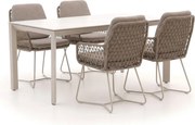 + 15% kassakorting | Diningset Intenso  | 4 personen | Tuinset sintered stone | 5-delig | Kees Smit Tuinmeubelen