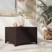 vidaXL Tuinbox 60x54x41 cm polypropeen rattan bruin