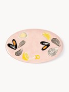 Handbeschilderde serveerplateau De La Mer van dolomiet