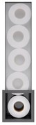 Hotbath &MORE Inbouw Reserverol Houder - 16x60x14cm - voor 6 rollen - Geborsteld zwart PVD ST016MBP