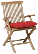 Madison Zitkussen Panama 46x46 cm steenrood
