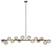 Kare Design Scala Balls Brede Hanglamp Met Glazen Bollen Zwart