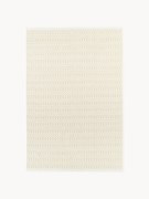 Handgeweven indoor & outdoor vloerkleed Rune met geometrisch patroon