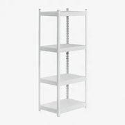 Rekken Met 4 Planken In Staal (150x60 Cm) Crenzi Wit - Sklum