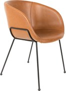 Zuiver Feston Eetkamerstoel Met Armleuningen Bruin