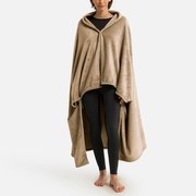 Fleece plaid met mouwen, recycled polyester, Javi