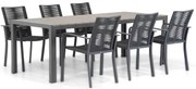 Tuinset 6 personen 217 cm Aluminium Grijs Santika Furniture Santika