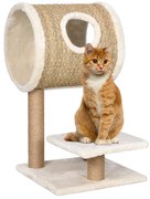 vidaXL Kattenmeubel met tunnel en krabpaal 69 cm zeegras