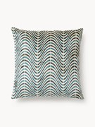 Viscose kussenhoes Hayden met geweven jacquardpatroon