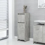vidaXL Badkamerkast 30x30x95 cm spaanplaat betongrijs