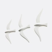 Set van 3 decoratieve vogels voor aan de wand, Tuga