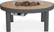 Happy Cocooning Riviera vuurtafel 80 cm rond antraciet
