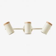 Amaranto 3-lichts Wandlamp Tapioca Beige - Sklum