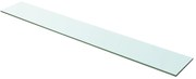 vidaXL Wandschap transparant 100x15 cm glas