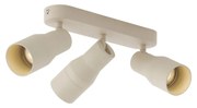 Afgeronde plafondspot beige GU10 50mm 3-lichts - Stanley