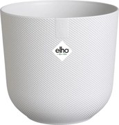 elho Jazz Rond 26 - Zijdewit (Wit) - Diameter 26 x H 24 cm - Ideaal voor binnen - 100% gerecycled