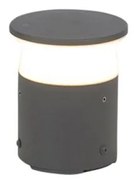 Moderne buitenlamp donkergrijs 12 cm incl. LED - Bar