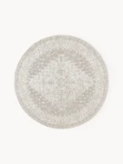 Rond chenille vloerkleed Neapel, handgeweven