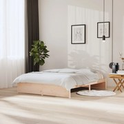 vidaXL Bedframe massief hout 150x200 cm 5FT King Size