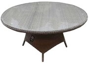 Riccione dining tuintafel 150 cm rond grijs