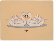 Siliconen placemat Swan