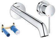 GROHE Essence New Wastafelkraan Inbouw - uitloop 23cm - L size - zonder waste - chroom 0442582/sw28941