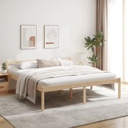 vidaXL Bedframe massief grenenhout 180x200 cm 6FT super king