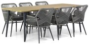 Tuinset 6 personen 240 cm Wicker Grijs Lifestyle Garden Furniture Advance/Montana