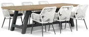 Tuinset 6 personen 260 cm Rope Wit Lifestyle Garden Furniture Advance/Trente