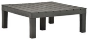 vidaXL Tuintafel 78x78x31 cm kunststof antraciet