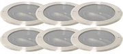 Buitenlamp Set van 6 grondspot staal AR111 verstelbaar IP65 - Delux Honey Modern GU10 IP65 Buitenverlichting